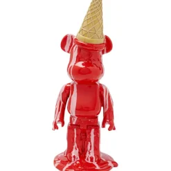 KARE Design Figurine décorative Gelato Bear rouge 40cm> Accessoires