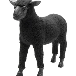 KARE Design Figurine décorative Happy Sheep Wool noir 37cm> Accessoires