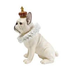 KARE Design Figurine décorative King Dog blanc 33cm><noscript><img width=