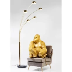 KARE Design Figurine décorative Monkey Gorilla Side doré 76cm><noscript><img width=