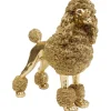 KARE Design Figurine décorative Mrs Poodle doré 34cm> Accessoires