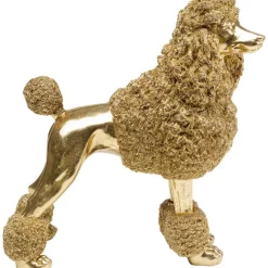 KARE Design Figurine décorative Mrs Poodle doré 34cm> Accessoires