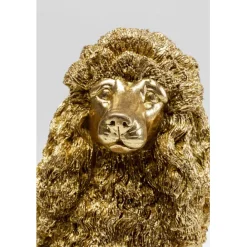 KARE Design Figurine décorative Mrs Poodle doré 34cm><noscript><img width=