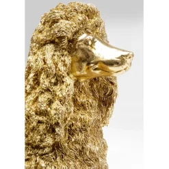 KARE Design Figurine décorative Mrs Poodle doré 34cm><noscript><img width=