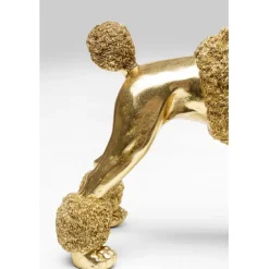 KARE Design Figurine décorative Mrs Poodle doré 34cm><noscript><img width=