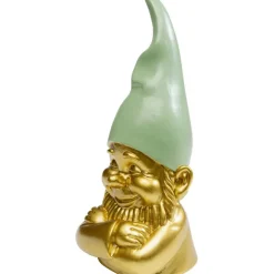 KARE Design Figurine décorative Nain doré vert 21cm> Accessoires