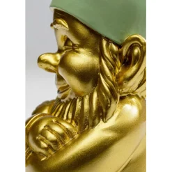 KARE Design Figurine décorative Nain doré vert 21cm><noscript><img width=