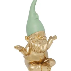 KARE Design Figurine décorative Nain Meditation doré vert 19c> Accessoires