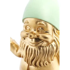 KARE Design Figurine décorative Nain Meditation doré vert 19c><noscript><img width=