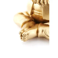 KARE Design Figurine décorative Nain Meditation doré vert 19c><noscript><img width=