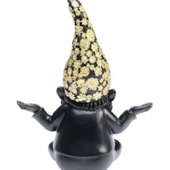 KARE Design Figurine décorative Nain Meditation noir-doré 19cm><noscript><img width=