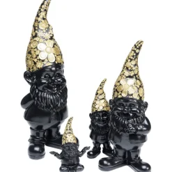 KARE Design Figurine décorative Nain Meditation noir-doré 19cm><noscript><img width=