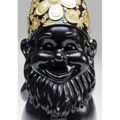 KARE Design Figurine décorative Nain Standing noir-doré 60><noscript><img width=