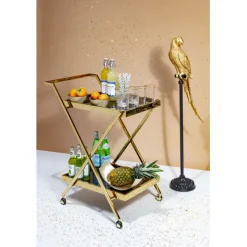 KARE Design Figurine décorative Parrot doré 116cm><noscript><img width=
