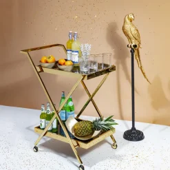 KARE Design Figurine décorative Parrot doré 116cm><noscript><img width=