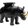 KARE Design Figurine décorative Rhino noir 41cm> Accessoires