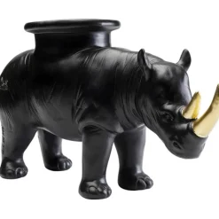 KARE Design Figurine décorative Rhino noir 41cm> Accessoires