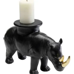 KARE Design Figurine décorative Rhino noir 41cm> Accessoires