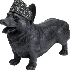 KARE Design Figurine décorative Royal Standing Corgi noir 52cm> Accessoires