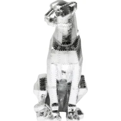 KARE Design Figurine décorative Sitting Cat Rivet chrome 82cm> Accessoires