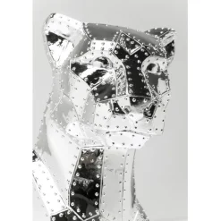 KARE Design Figurine décorative Sitting Cat Rivet chrome 82cm><noscript><img width=
