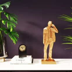 KARE Design Figurine décorative Standing Man doré 62cm> Accessoires