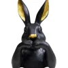KARE Design Figurine décorative Sweet Rabbit noir 23cm> Accessoires
