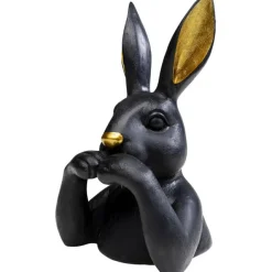 KARE Design Figurine décorative Sweet Rabbit noir 23cm> Accessoires