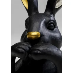KARE Design Figurine décorative Sweet Rabbit noir 23cm><noscript><img width=