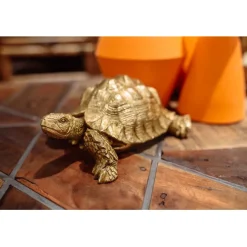 KARE Design Figurine décorative Turtle doré PM> Accessoires