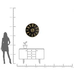 KARE Design Horloge murale Casino noir Ø76cm><noscript><img width=