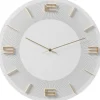 KARE Design Horloge murale Leonardo blanc/doré Ø49cm> Accessoires