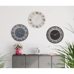 KARE Design Horloge murale Leonardo blanc/doré Ø49cm><noscript><img width=