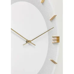 KARE Design Horloge murale Leonardo blanc/doré Ø49cm><noscript><img width=