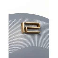 KARE Design Horloge murale Leonardo gris/doré Ø49cm><noscript><img width=