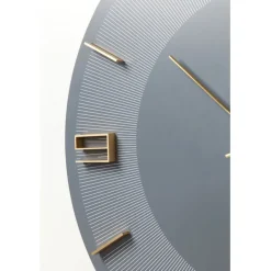 KARE Design Horloge murale Leonardo gris/doré Ø49cm><noscript><img width=