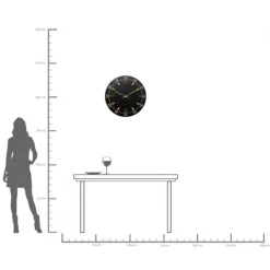 KARE Design Horloge murale Milk Bar noir Ø60cm><noscript><img width=