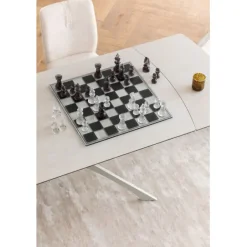 KARE Design Jeu d échecs Chess transparent 60x60cm><noscript><img width=