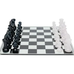 KARE Design Jeu d échecs Chess transparent 60x60cm><noscript><img width=
