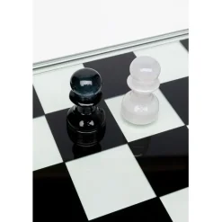 KARE Design Jeu d échecs Chess transparent 60x60cm><noscript><img width=