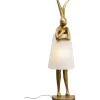 KARE Design Lampadaire Animal Rabbit or/blanc 150cm> Luminaires