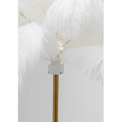 KARE Design Lampadaire Feather Palm blanc 165cm><noscript><img width=