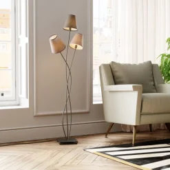 KARE Design Lampadaire Flexible Mocca Tre> Luminaires
