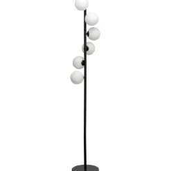 KARE Design Lampadaire Scala Balls Milky noir 160cm> Luminaires