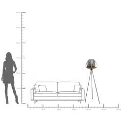 KARE Design Lampadaire Sphere smoke 146cm><noscript><img width=