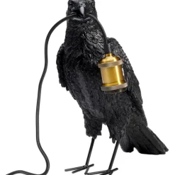 KARE Design Lampe à poser Animal Crow noir mat 34cm><noscript><img width=