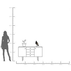 KARE Design Lampe à poser Animal Crow noir mat 34cm><noscript><img width=