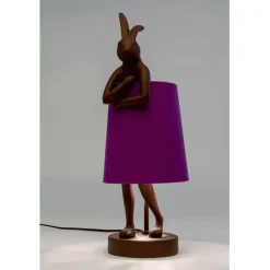 KARE Design Lampe à poser Animal Rabbit rouge/violet 50cm> Luminaires