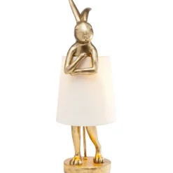 KARE Design Lampe á poser Animal Rabbit doré/blanc 68cm> Luminaires
