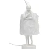 KARE Design Lampe à poser Animal Rabbit Fur blanc/argenté 50cm> Luminaires